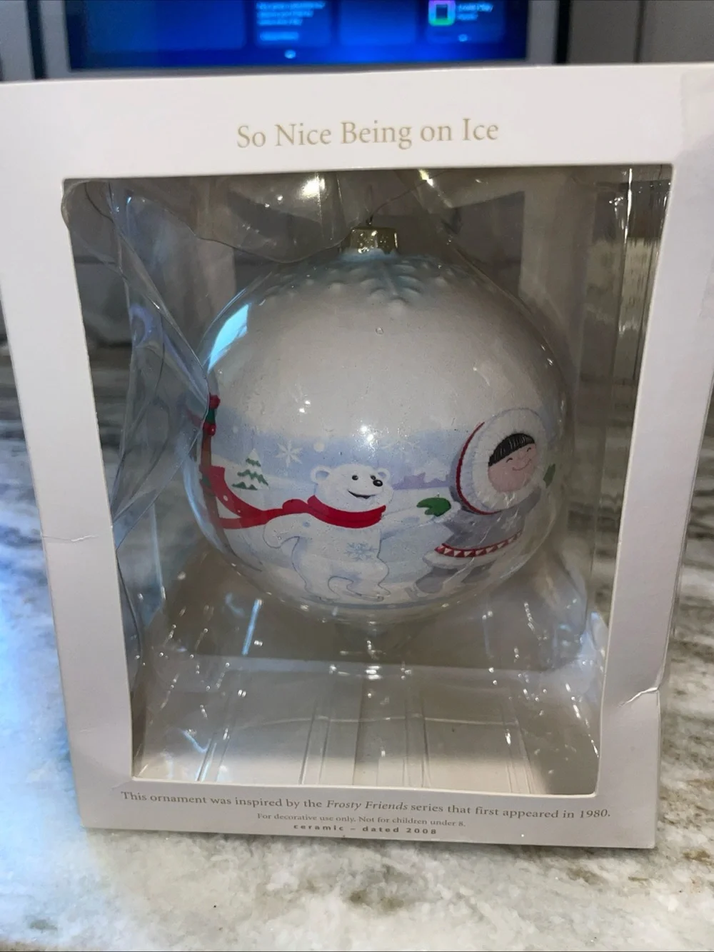 Hallmark Ornament 2008 Frosty Friends “So Nice Being On Ice” 4